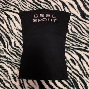 bebe rhinestone tube top